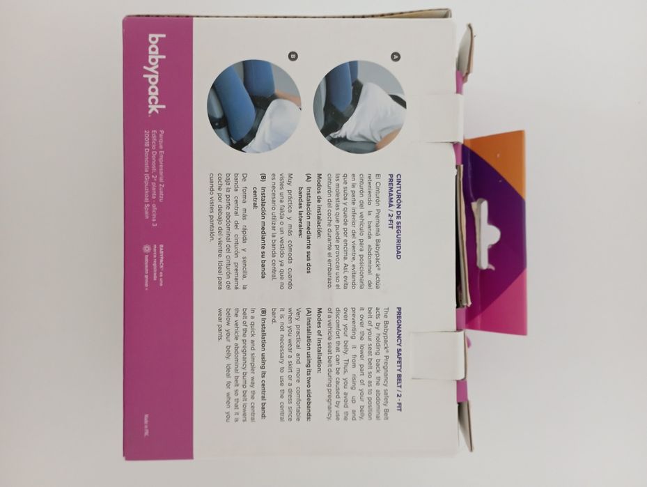 Cinto de segurança para grávidas