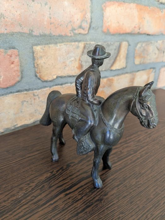 Decoração de bronze 2 peças artesanal