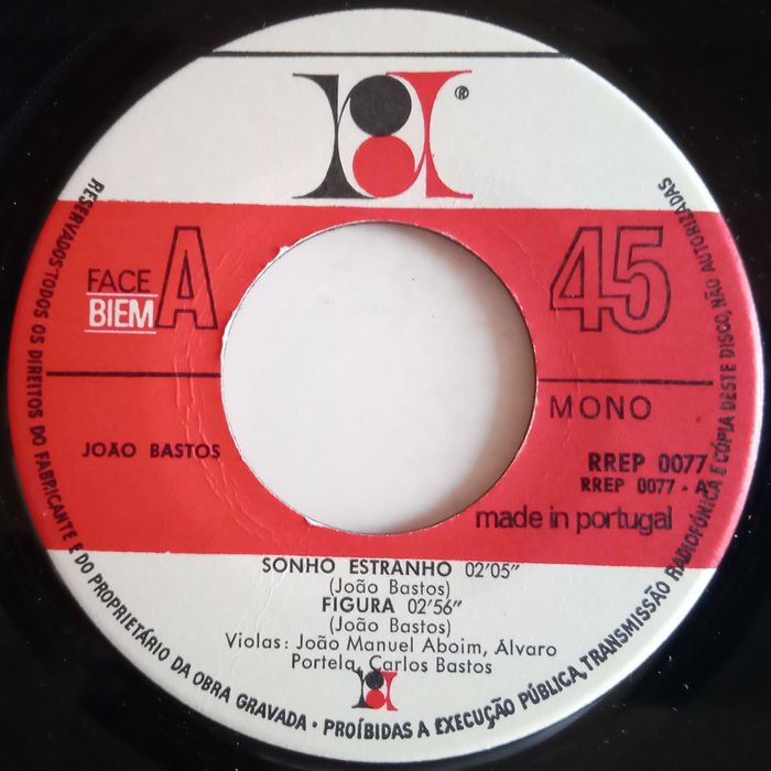 João Bastos	- - - - -	João Bastos em 4 Composições de João Bastos	- EP