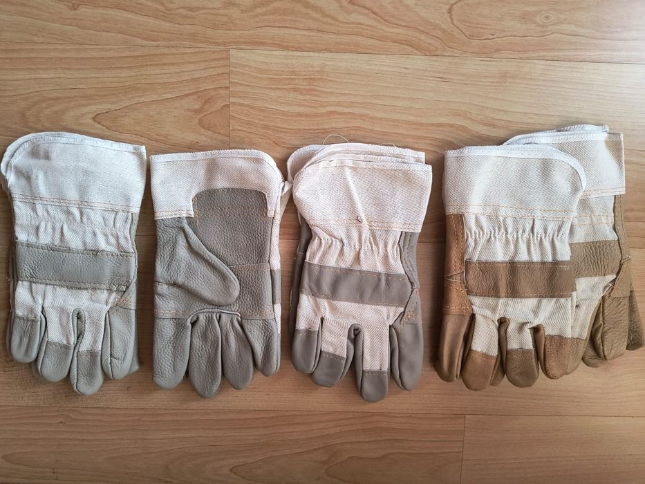 Rękawice robocze skórzane 100 sztuk