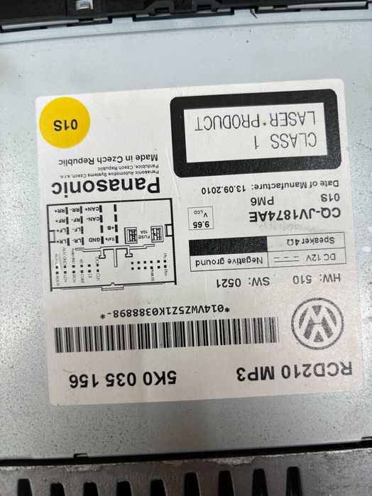 Radio Volkswagen Touran II