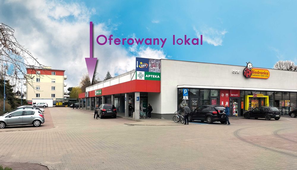 KRAPKOWICE lokal użytkowy Z WITRYNĄ W Biedronce 160 m²