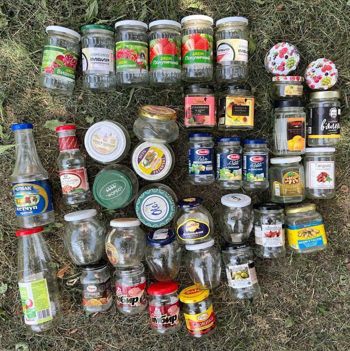 банки скляні 300, 275 маленькі