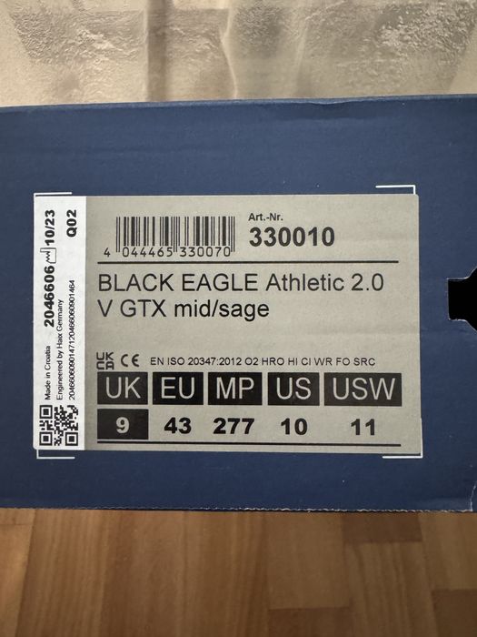 Черевики тактичні HAIX Black Eagle Athletic 2.0 берці HAIX 43