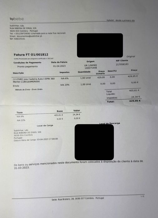 JOIE I-SPIN 360 - Cadeira Auto