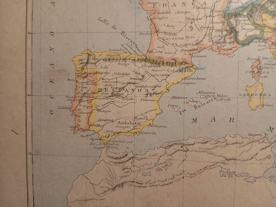 Mapa Europa 1715-1789 (Final do Séc XIX, Início Séc. XX)