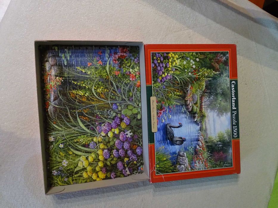 Puzzle Castorland 1500 Obraz Black Swans, Andres Orpinas Rzeka