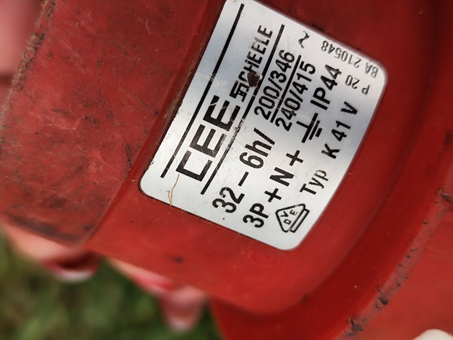 Przedłużacz siłowy 32 A, 15 m