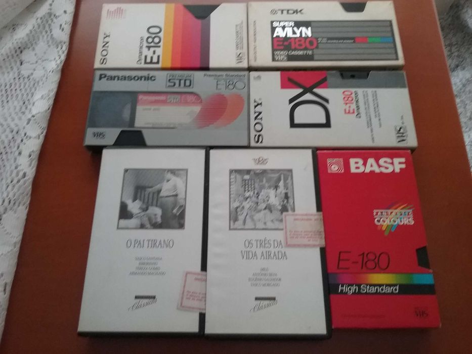 TDK, Sony, and Panasonic VHS Tapes, 180 Minutes64286234943233121