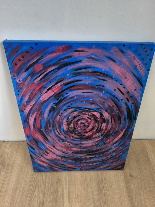 Obraz ręcznie malowany na płótnie 46 x 60.5 cm