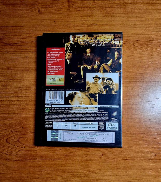 LEGENDS OF PASSION (Anthony Hopkins/Brad Pitt/Julia Ormond) Collector's Edition64285982459522121