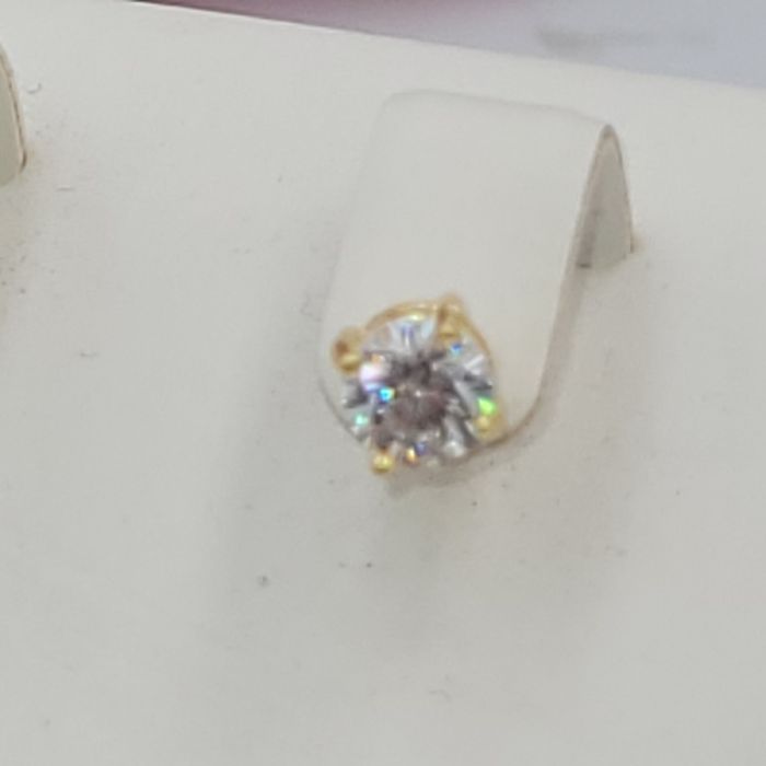 Pozłacane srebro pr 925 Moissanite nowe