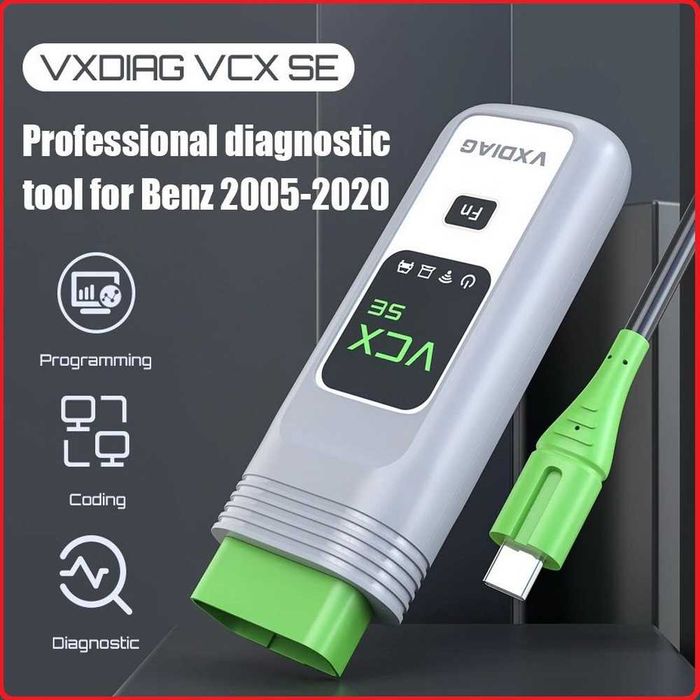 Автосканер VXDIAG VCX SE OBD2 для Benz (Wi-Fi+USB) диагностики 2024г