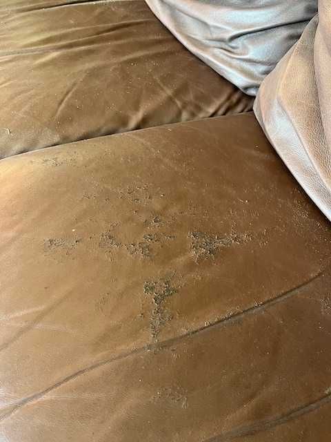 Sofá moderno em napa