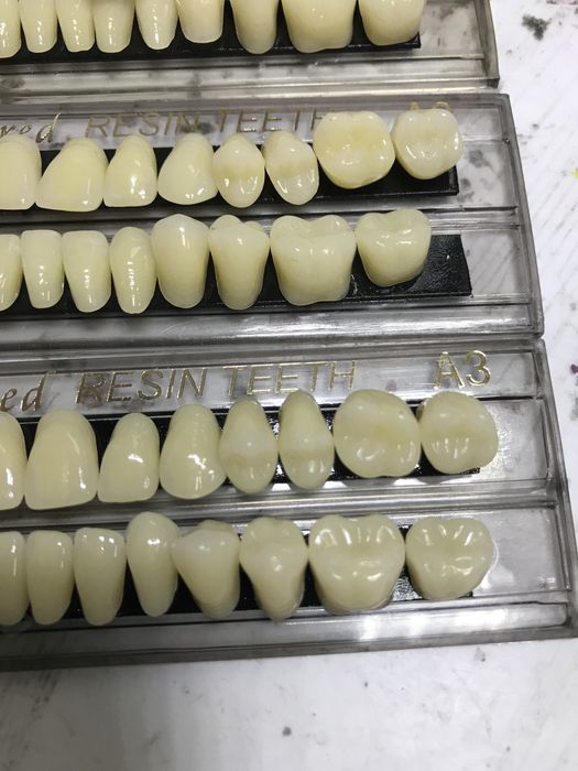 Зуби акрилові, для зубних протезів А3,А2, А1