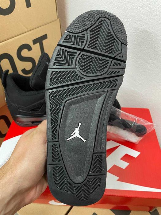 Мужские кроссовки Nike Air Jordan 4 Retro Black Cat. Размеры 40-45