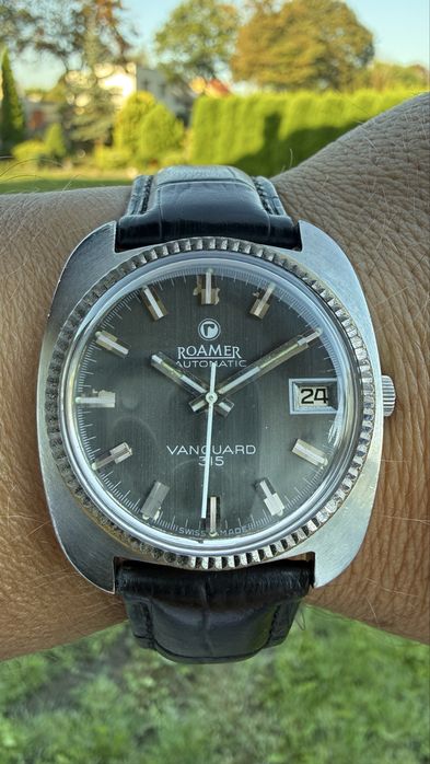 Roamer Vanguard 315 Automatic,duży ,swiss made ,vintage ,lata 70-te
