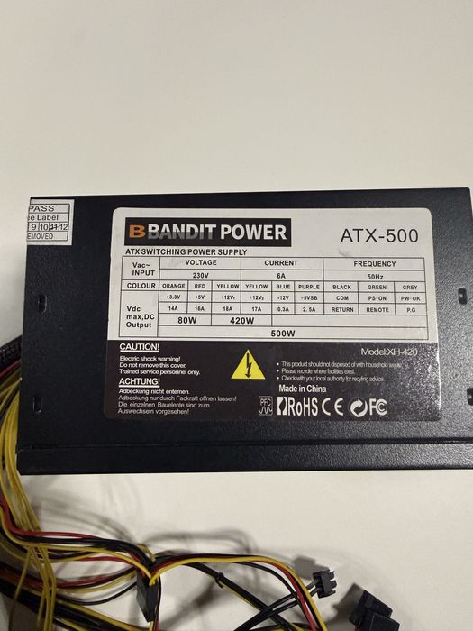 Zasilacz komputerowy Bandit Power 500W