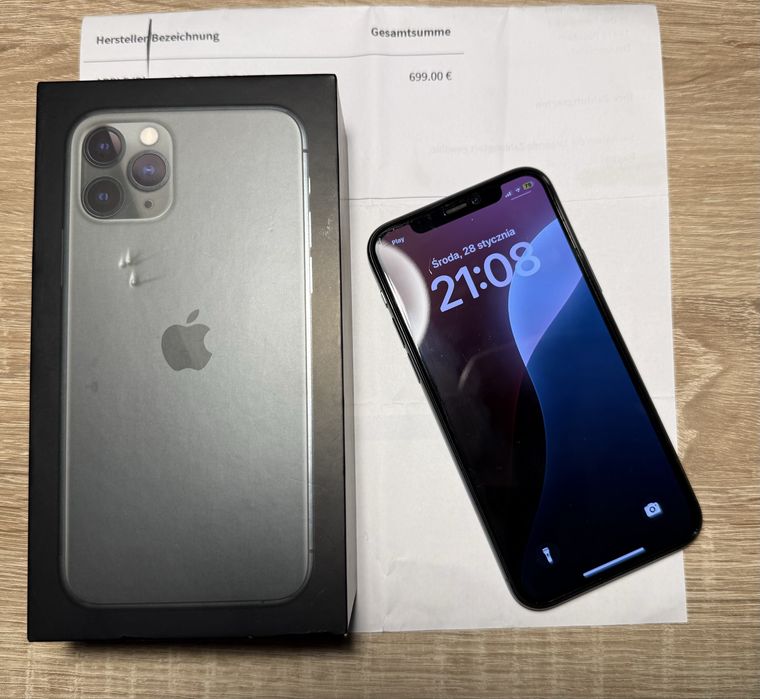 Iphone 11 PRO 64gb stan bdb w kolorze midnight green