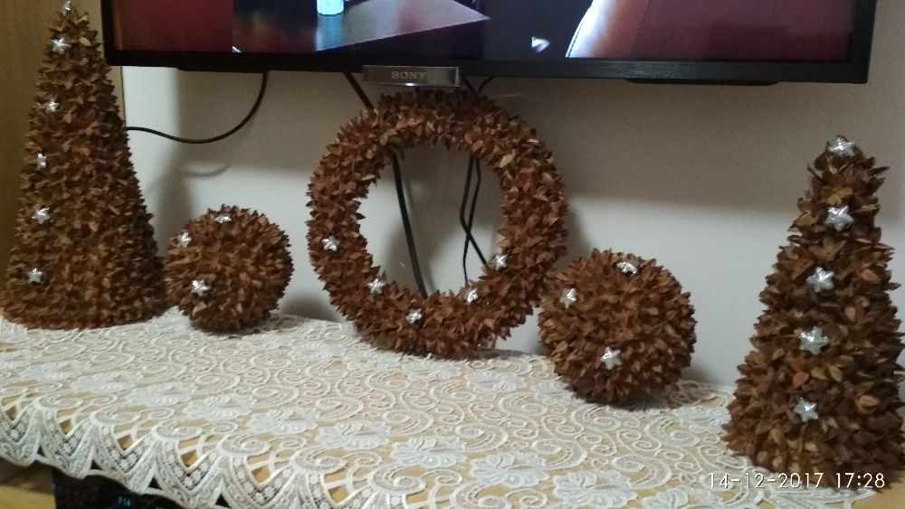 Dwie kule z bukowych orzeszków - EKO