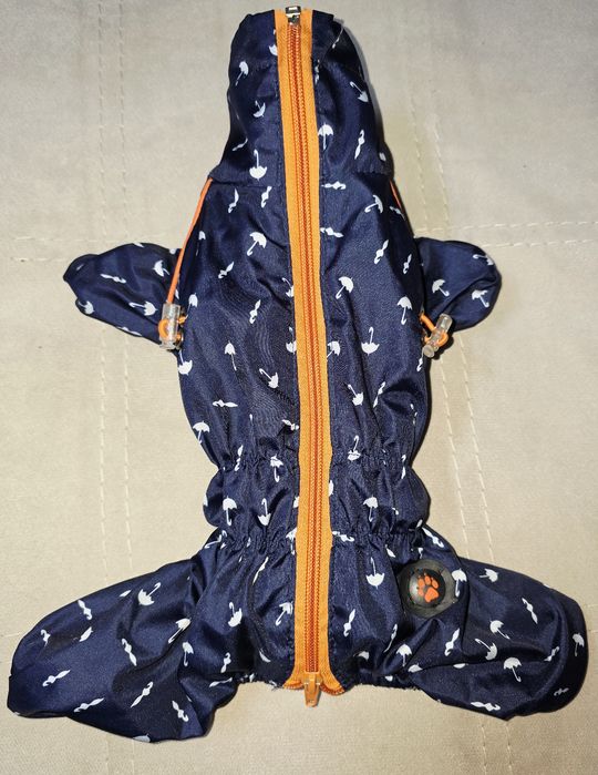 Дощовик кант для собаки  Dogs Bomba з принтом парасольки, розмір 2