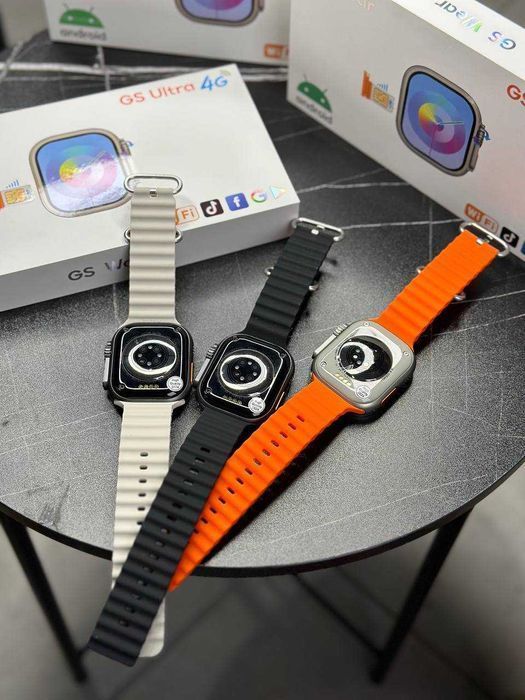 Часы Gs Ultra 4G Android 16Gb памяти Amoled Новинка с Симкартой