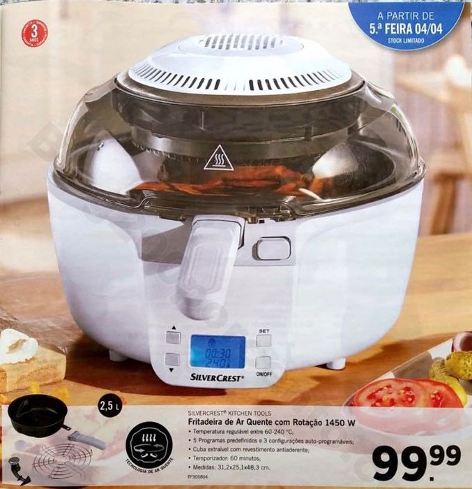 Airfryer ( fritadeira ar quente Lidl )