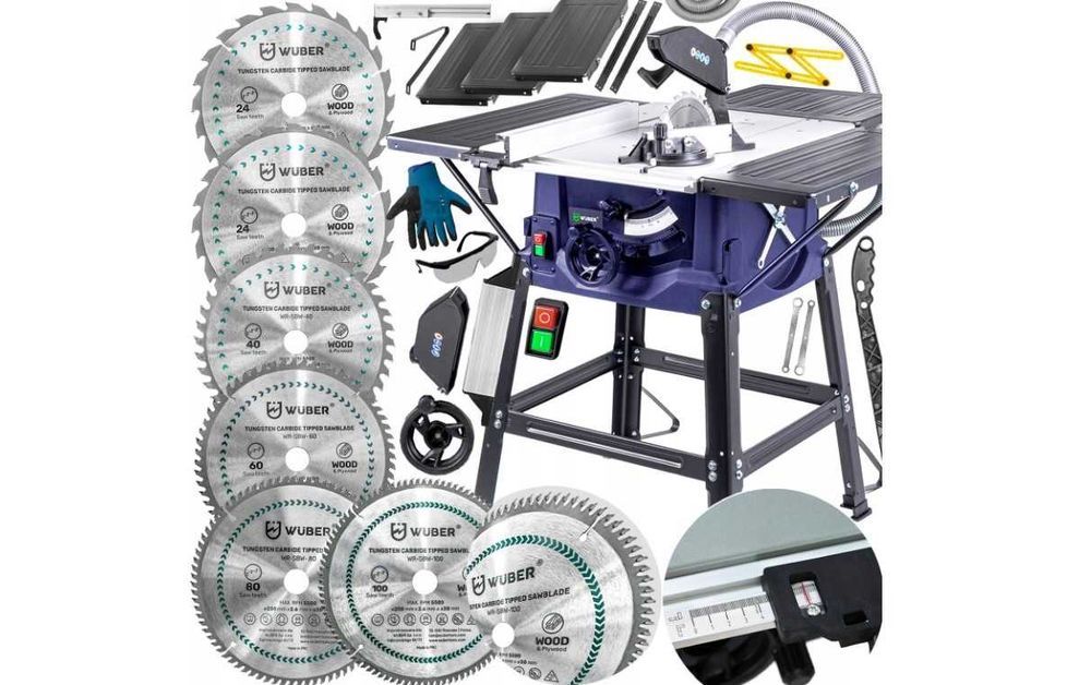 Krajzega WUBER 3100W | ZESTAW XXL: 6 Tarcz + 4 Blaty Cyrkularka Piła