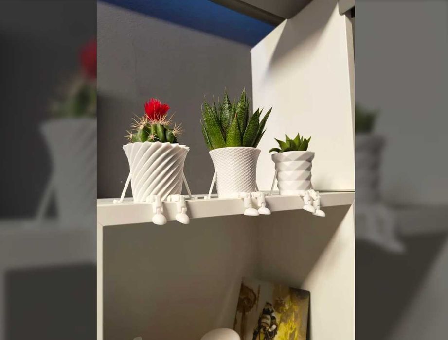 Miniaturowe doniczki bez kwiatków w środku