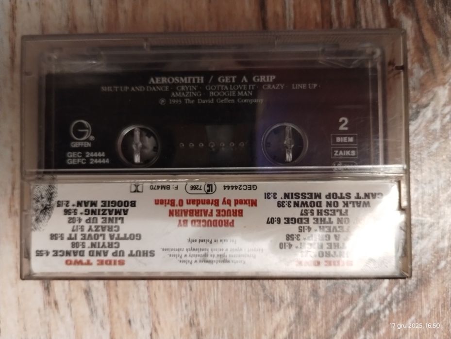 Kaseta magnetofonowa - Aerosmith "Get a Grip"