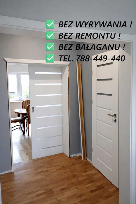 DRZWI z OBUDOWĄ Starych Metalowych futryn BEZ BAŁAGANU Kamuflaż !!!