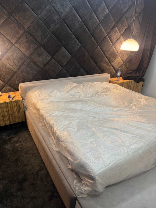 Łóżko 180x200+skrzynia tapicerowane