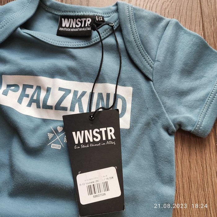 Body z krótkim rękawem WNSTR rozm 6-12M