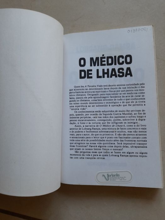 Livro "O médico de Lhasa"