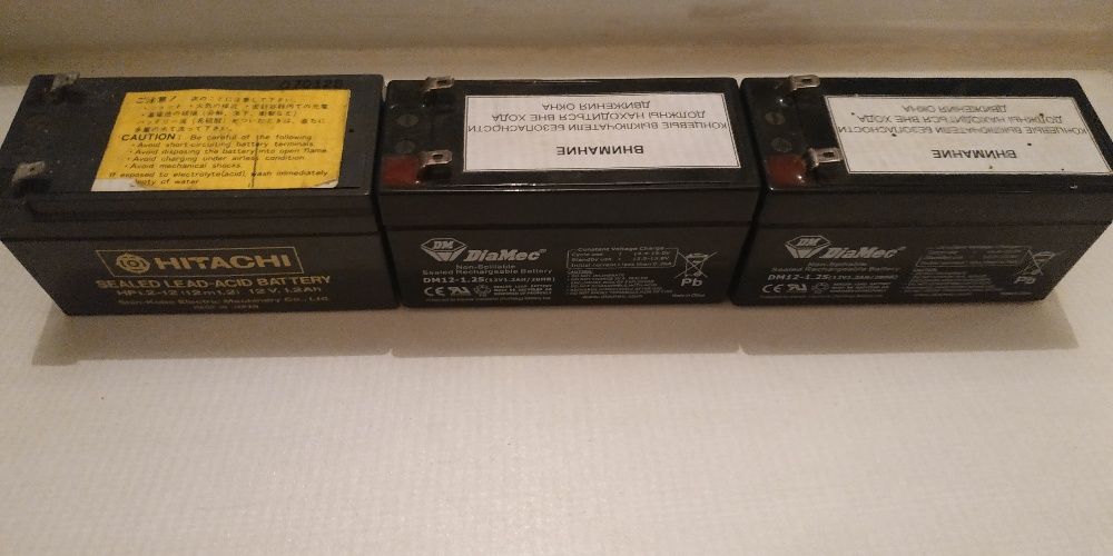 Аккумуляторы 12V 1.2Ah/4Ah GP1240