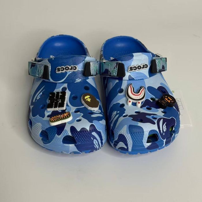 ‼️БЕЗ ПЕРЕДОПЛАТ‼️ Тапки Crocs x Bape