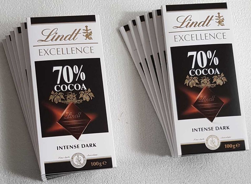 Czekolada gorzka 70% Iindt Excellence 12 sztuk