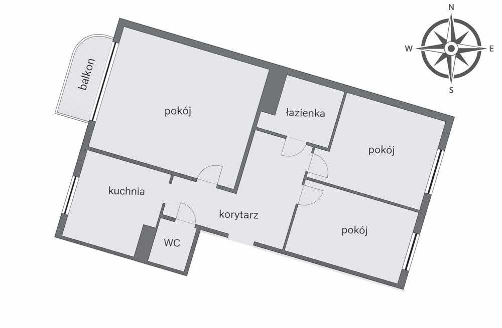 3 pokoje | 49,6 m² | klimatyzacja | garaż | Sekulska