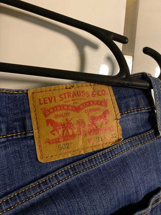 Levi’s 502 W31 L32 оригинальные джинсы Левайс 502 tapered straight