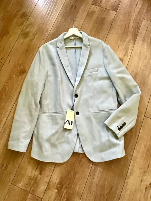 Błękitna marynarka Zara