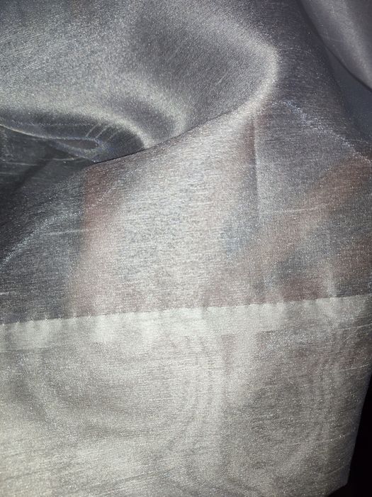 Cortinado duplo azul mais branco