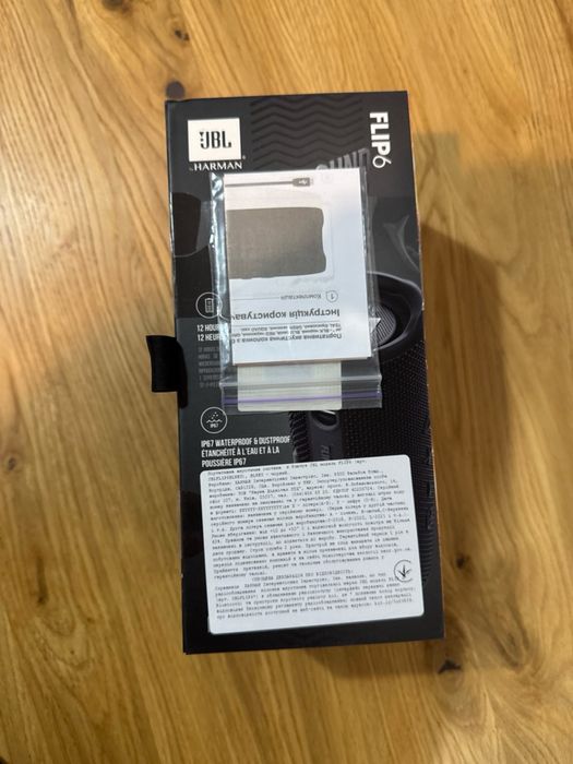 Аудіоколонка портативна JBL FLIP6 Black