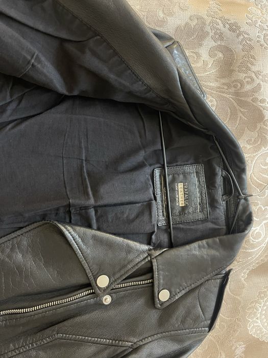 Кожаная косуха куртка zara