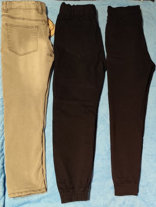 Spodnie 140-146, 3 sztuki