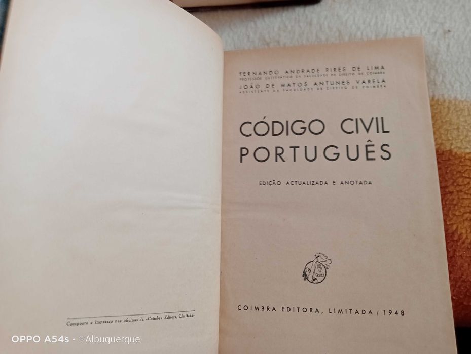 Código Civil Português Anotado 1948