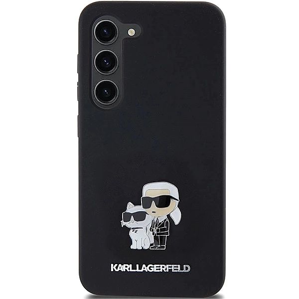 Etui Karl Lagerfeld Silicone Karl&Choupette Metal Pin na Samsung Galax