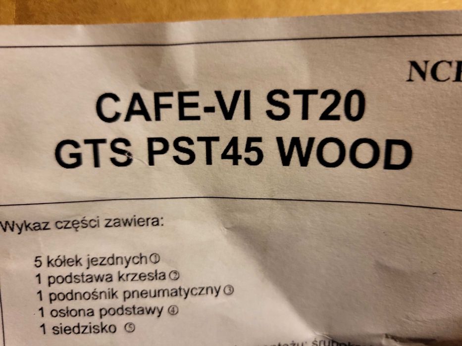 Krzesło biurowe Cafe VI GTS