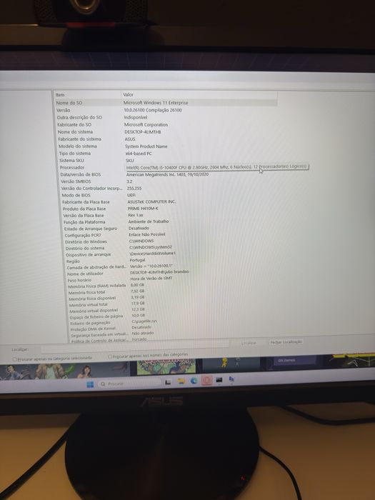 Pc gamer com pouco uso