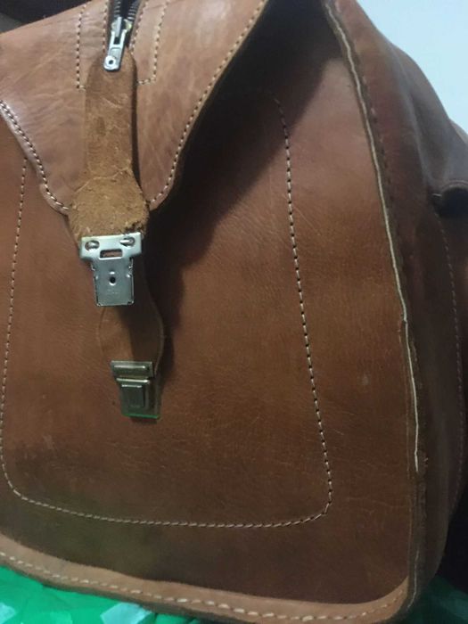 Mala de Pele Verdadeira de Viagem