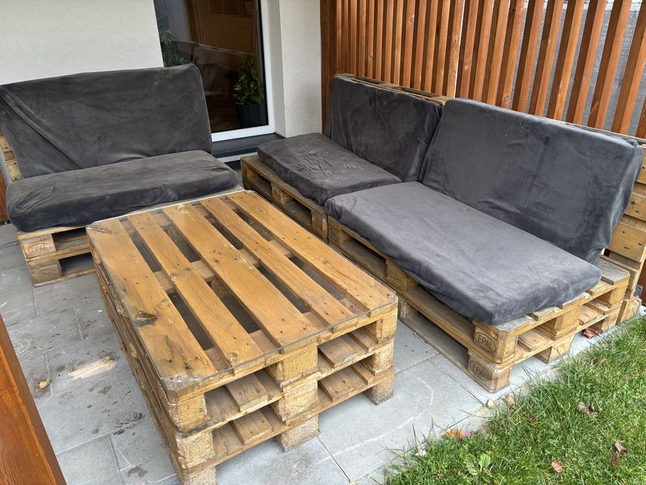 Meble z palet, palety, na taras, dzialkę, rod. Meble ogrodowe